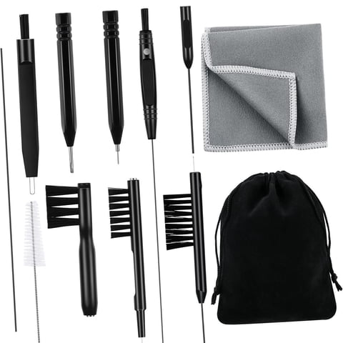 Ioensy - 12X Herramientas De Limpieza De Dispositivos Auditivos Multiusos Para Auriculares Teclado Auriculares