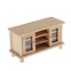 thumbnail image 1 of 1:12 Dollhouse Miniatura Gabinete de TV de madera Soporte Banco Decoración Madera natural, 1 of 4