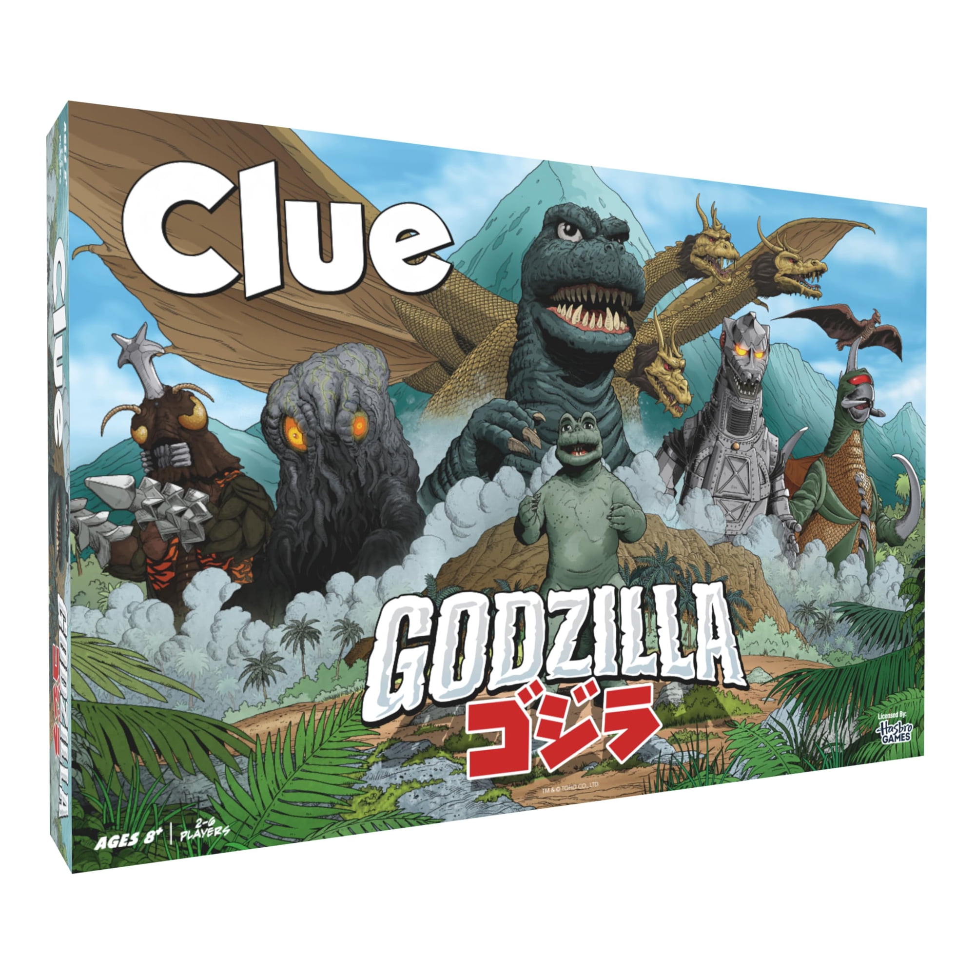 Usaopoly - Juego De Mesa Clue Godzilla Solve Kidnapping Minilla 8+ Years