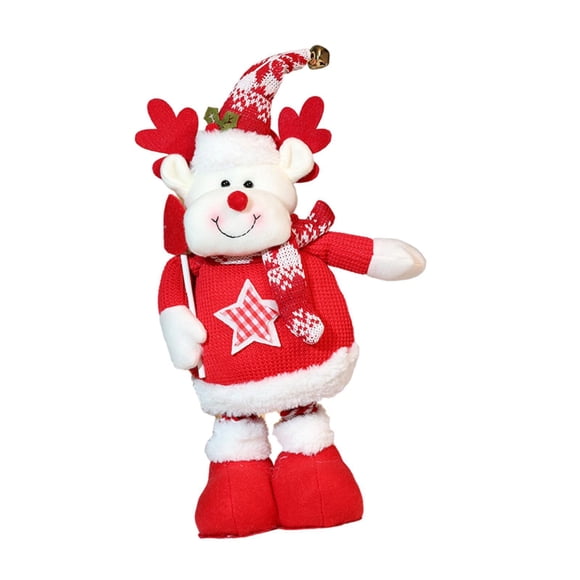 Muñeco Navideño Estirable, Decorativo Para Sala De Estar, Ventana, Escritorio, Alce Navideño