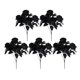 thumbnail image 4 of 5 Uds. De Tallos Florales De Halloween, Decoración De Oto?o DIY, Decoración De Granja, Ramo De Oto?o, Rosa Negra, 4 of 5