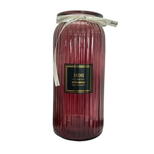 Oem - Florero Jarron Decorativo Vidrio Colorido Lineas 24Cm F