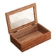thumbnail image 2 of Caja De Almacenamiento De Madera Rústica Con Tapa Superior De Vidrio Para Coleccionables Pasatiempos, 2 of 5