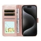 thumbnail image 4 of Funda Billetera FOXDOCK Compatible con iPhone 13 Mini , Diseño Perrito Tierno, Ranuras para Tarjetas y Soporte Plegable, 4 of 6