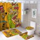 thumbnail image 1 of Scooby Doo Aventura-theme 4-Piece Shower Curtain Set with Rugs, Waterproof Bathroom Decor Set Includes Bath Mat, U-Shaped Rug, Toilet Lid Cover and Curtain with Hooks, 1 of 6