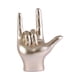 thumbnail image 1 of Love You Finger Gesture Estatua Estatuilla Rock Mano Escultura Para Gabinete Champán, 1 of 2