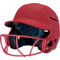 Casco De Bateo De Softbol Rawlings Serie Rx2 Junior Scarlet