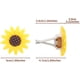 thumbnail image 5 of Difusor de ventilación para coche, bonito ambientador para coche, regalo de girasol, decoración interior para ventilación de coche., 5 of 6