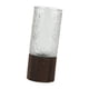 thumbnail image 4 of Jarrón de vidrio con base de madera, jarrón minimalista, jarrón creativo, jarrón de flores moderno para sala de estar, mesa, comedor, decoración del transparente, 4 of 5