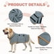 thumbnail image 3 of Uxcell Abrigo Secador para Perros, Batas para Perros para Después del Baño Bata Súper Absorbente Toalla Suave Ajustable, (XS, Gris y Ribete Naranja), Diseñado para Secado Rápido, 3 of 7