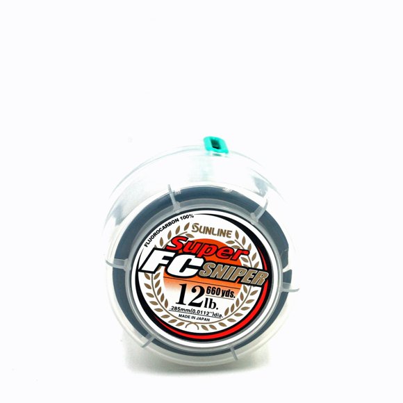 Línea de Pesca Sunline 12 lb 603 m de Fluorocarbono Claro
