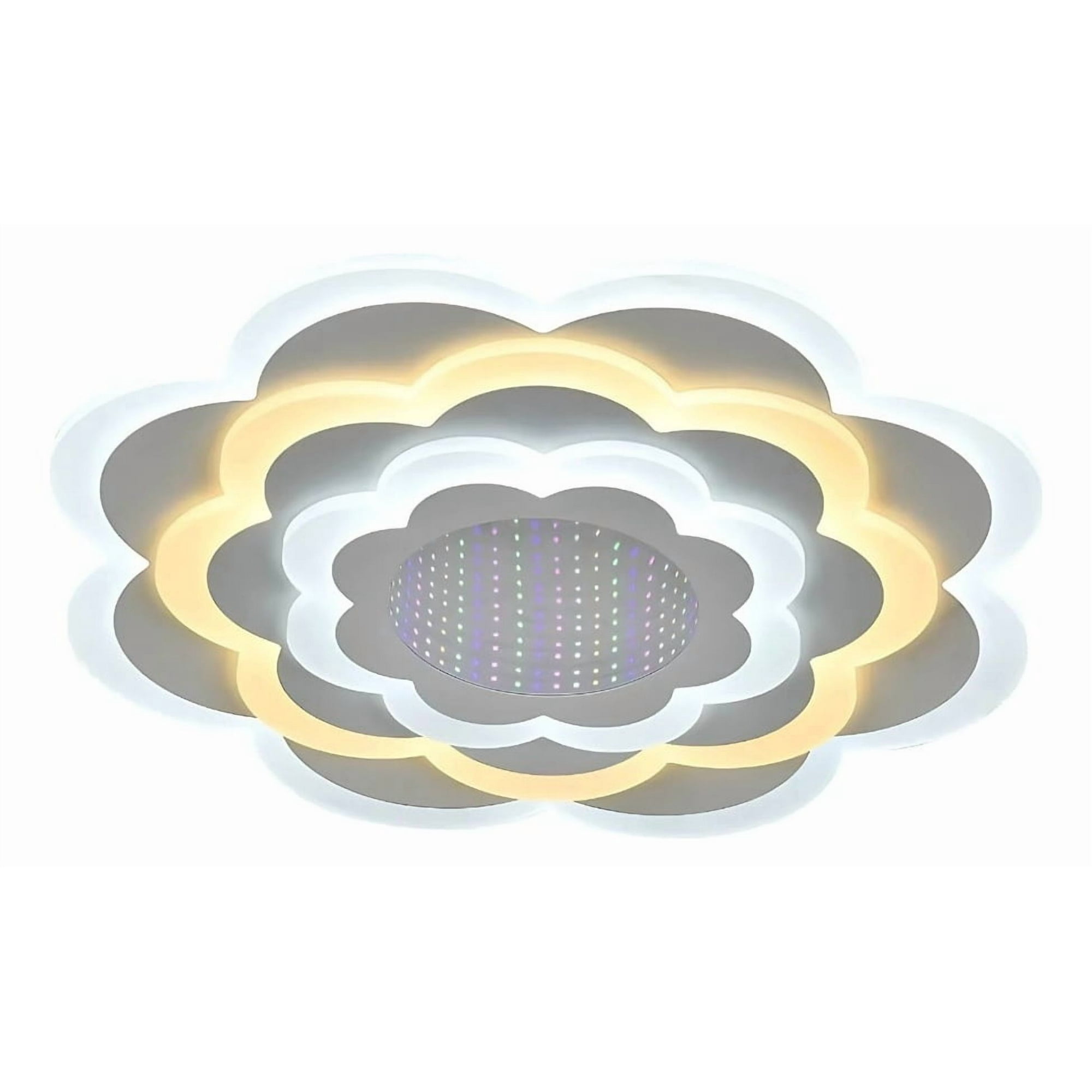 Genérico - Lámpara Techo Decorativa Led Flor Efecto 3d Jhn