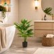 thumbnail image 2 of Planta Artificial Monstera Der Rose con Maceta Negra y Dorada, 2 of 3