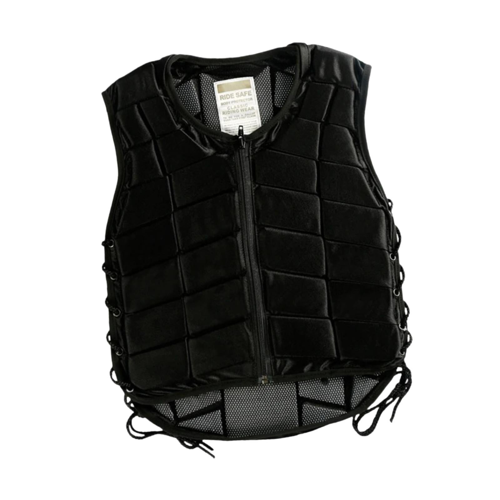 Magideal - Chaleco De Montar Para Equitación, Equipo Para Caballos, Cierre Frontal, Chaleco Acolchado Para Niños , S S