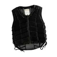 Ioensy - Chaleco Ecuestre Chaleco Para Montar A Caballo Para Niños Y Niñas (Negro) Xs
