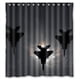 thumbnail image 1 of Cortina de ducha con diseño de avión, juego de cortinas de baño con ganchos, tamaño 66 x 72 pulgadas, 1 of 3