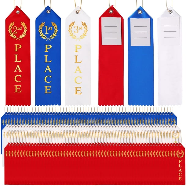 Cintas de premiación Berenlu para 1.º, 2.º y 3.º lugar con tarjeta para evento y cordón