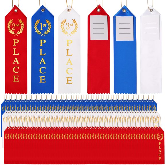 Cintas de premiación Berenlu para 1.º, 2.º y 3.º lugar con tarjeta para evento y cordón
