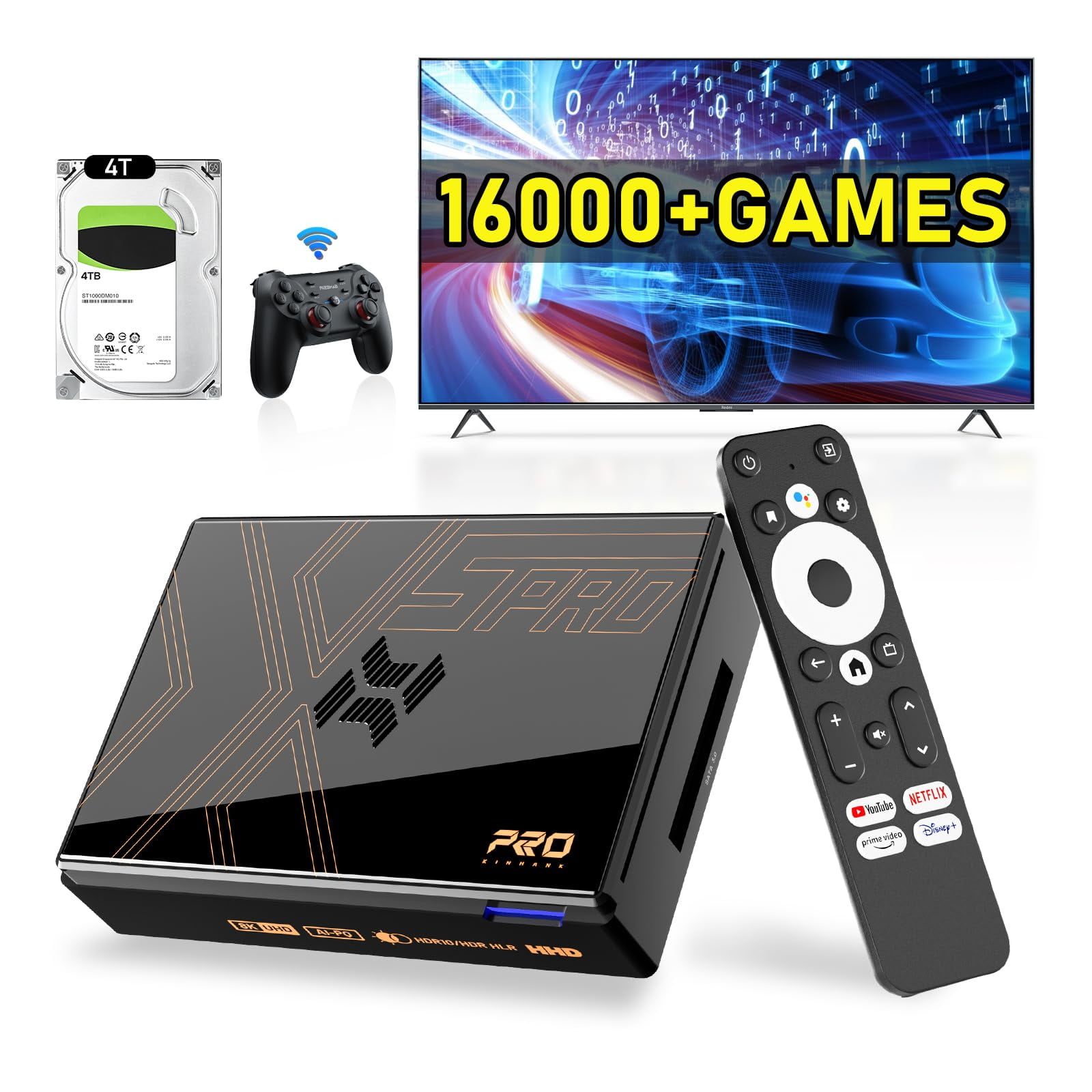 Videoconsola Kinhank Super Console X5 Pro 16000+ Games 8k