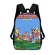thumbnail image 1 of Los Osos Montañeses-theme Backpack, Campus style schoolbag Bookbag with Adjustable Shoulder Straps And Large Zip Compartment, Unisex Travel Bags., 1 of 6