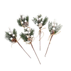 Bothyi - Ramas De Bayas Artificiales Navideñas Para El Centro De Mesa Del Festival Navideño Blanco