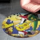 thumbnail image 4 of El Show de Quick Draw McGraw Alfombra Redonda de Felpa Coral, Antideslizante, No Desprende Pelusas, Lavable y Duradera para Salón, Dormitorio y Habitación de Niños 60cm, 4 of 6
