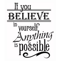 Rienda Libre Graphics - Decomural Believe In Yourself Life Ws-43903