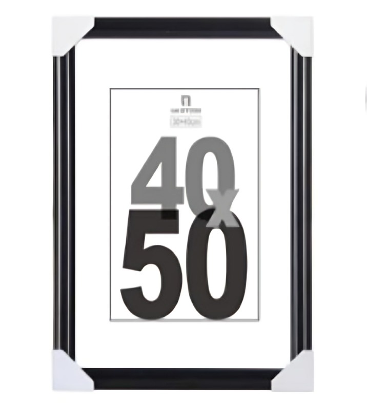 Genérico - Marco De Foto Negro 40X50 Cm