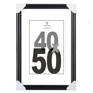 Genérico - Marco De Foto Negro 40X50 Cm