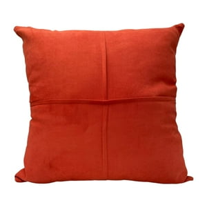 Wyj Hogar - Pack De 02 Fundas De Cojín De Semicuero Sintético 50X50 Cm Terracota