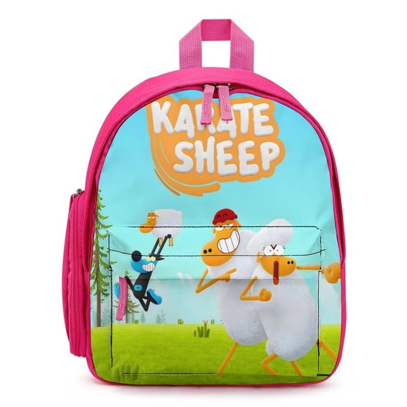 Ovejas Karatekas Mochila Escolar para Niños y Niñas,