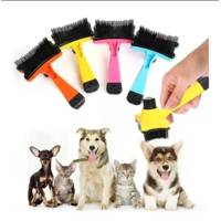 Genérico - Cepillo Pequeño Para Perros Con Botón Saca Pelos