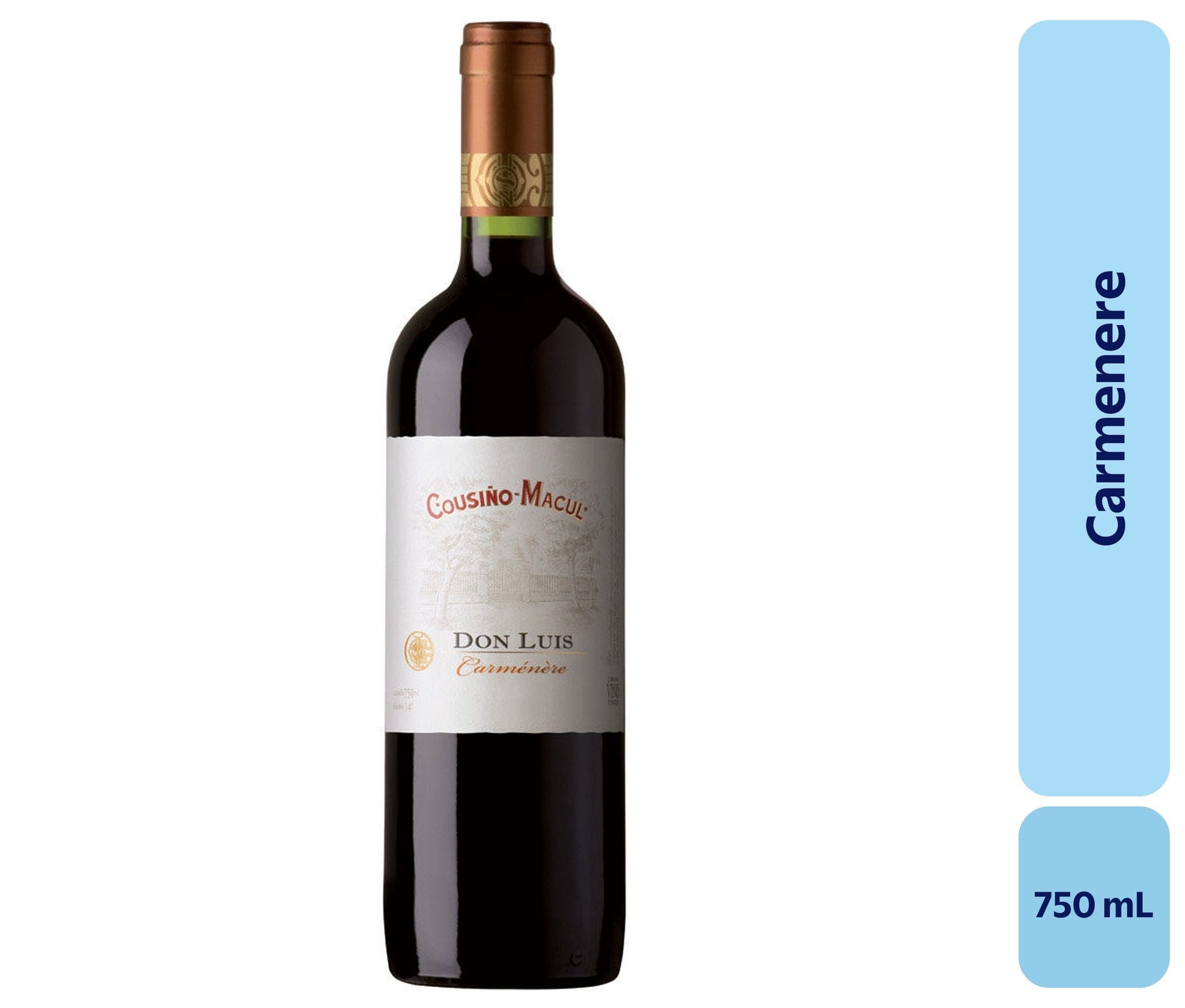 Vino Carménère Botella 750 mL Cousino Macul