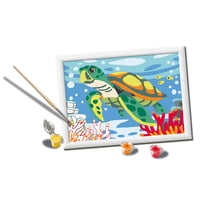 Kit De Pintura Por Números Ravensburger Tortuga Marina Para Niños