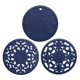 thumbnail image 2 of 3 / Juego De Almohadillas Calientes De Silicona Con Aislamiento Térmico, Tazón De Encimera, Tapete, Salvamanteles, Azul, 2 of 5
