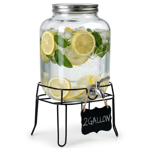 Dispensador De Bebidas Ruilemei De Vidrio De 7,5 L Con Grifo