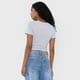 thumbnail image 2 of Polera Mujer M/C Crop Mini Print Gris Melange Corona, 2 of 5