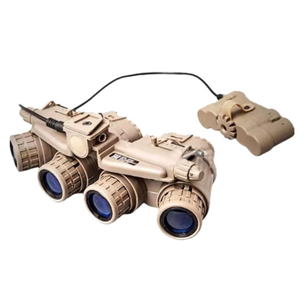 Gafas de visión nocturna modelo Cos herramienta sin función cuatro tubos modelo 1:1 réplica de binoculares modelo Nvg para juegos de rol de exhibición