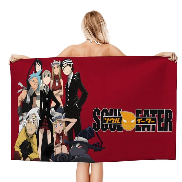 Soul Eater Toalla de playa de secado rápido con diseño temático, regalo para mujeres y niñas, ideal para cumpleaños, fans, amantes de la música, uso en la playa o al aire libre, 78 × 160 cm