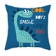thumbnail image 1 of Funda Cojin Infantil 45x45 Dinosaurio Azul Lino Poly multicolor, 1 of 4