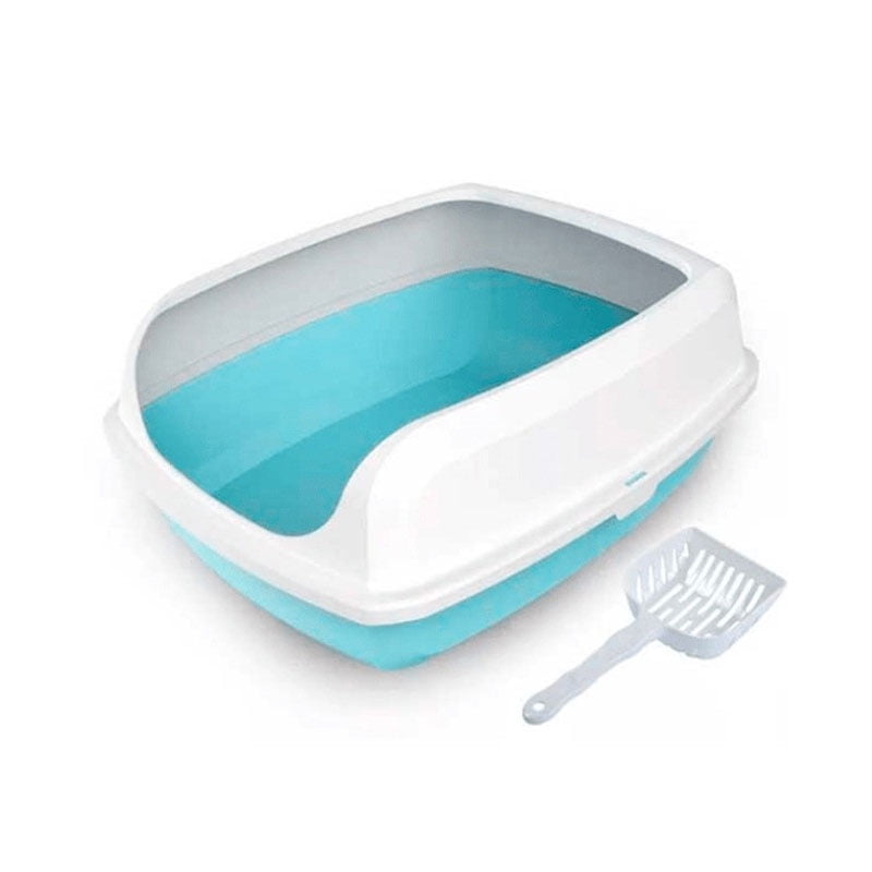 Arenero Wonder Cat Big Cat Xl Con Borde Pala - Celeste.