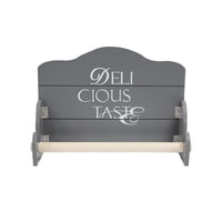 Fliperex - Dispensador Porta Rollo De Toalla Nova Cocina Vintage Gris