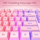 thumbnail image 3 of Teclado para juegos yesbeaut Pink Rainbow retroiluminado LED 104 teclas, 3 of 7
