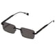 thumbnail image 1 of POLASUP GAFAS LENTES DE SOL Gafas de sol retro unisex, pequeñas gafas de sol rectangulares estilo años 90, gafas de sol retro lindas de estilo estrecho, 1 of 5