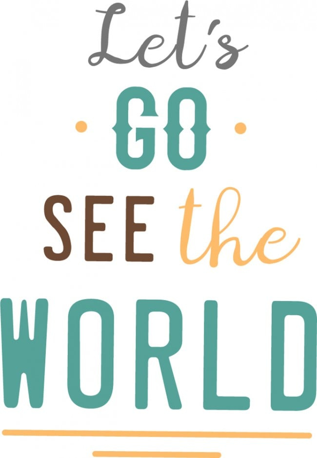 Rienda Libre Graphics - Decomural Go See The World Travel Ws-46801