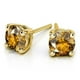 thumbnail image 3 of Aros Paris Jewelry 24k Yellow Gold 2 Ct Created Citrine Round Stud, 3 of 3