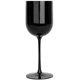 thumbnail image 4 of Juego de 25 copas de vino negras de plástico, elegantes, con tallo, 12 onzas, 4 of 5