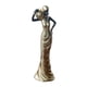 thumbnail image 2 of Escultura africana, estatua Tribal de señora, adorno de mesa, figura de mujer para dormitorio, escritorio, entrada, estantería, regalo de inauguración Estilo A, 2 of 5