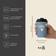 thumbnail image 5 of Mug térmico 350 ml Set de 2 para café FlipSeal acero inoxidable Azul Carbon, 5 of 6