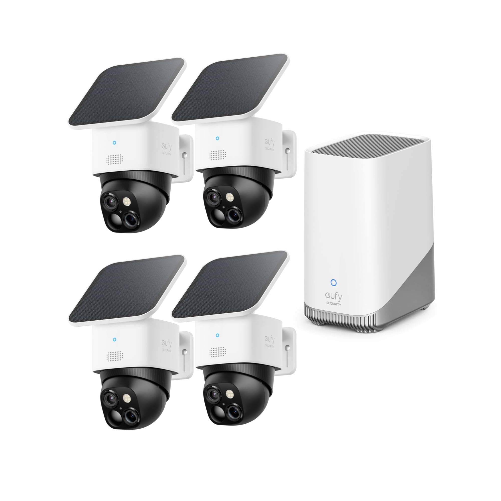 Kit De Cámaras De Seguridad Eufy Solocam S340 De 4 Unidades, Inalámbricas Y Con Energía Solar